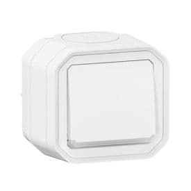 LEGRAND Plexo Bouton poussoir à voyant lumineux saillie complet étanche blanc IP55 - 069762L