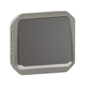 LEGRAND Plexo Bouton poussoir à voyant lumineux à composer étanche anthracite IP55 - 069813L