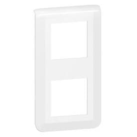 LEGRAND Mosaic Plaque double verticale blanc - 078822L