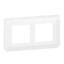 LEGRAND Mosaic Plaque double horizontale entraxe 57 blanc - 078864L