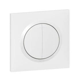 LEGRAND Dooxie double bouton poussoir complet blanc 