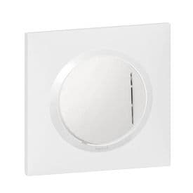 Bouton poussoir lumineux LEGRAND Dooxie complet blanc - 600016-F