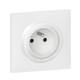 Prise de courant 2P+T easyréno LEGRAND Dooxie pour rénovation complet blanc - 600328-F