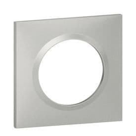 LEGRAND Dooxie Plaque simple aluminium - 600851