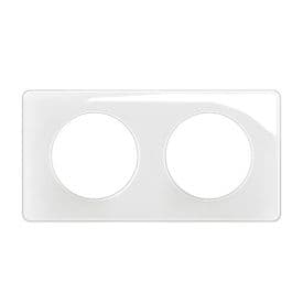 LEGRAND Céliane Plaque double blanc émaillé - CP0002