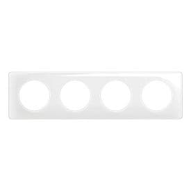 LEGRAND Céliane Plaque quadruple blanc émaillé - CP0004