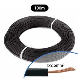 Fil électrique souple H07VK 2.5² noir MIGUELEZ - Couronne de 100m