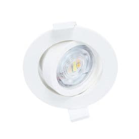 MIIDEX Spot LED encastrable CARAT orientable 230V 7W CCT 85mm blanc - 76324