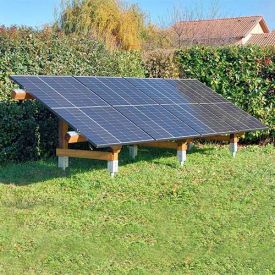 Structure au sol pour panneau solaire CSR+ bois MODULAND