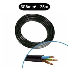 Câble électrique R02V 3G6² B/M/VJ NEXANS - Couronne de 25m