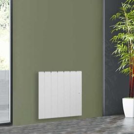 Radiateur à inertie fonte horizontal Blanc 1000W NOIROT Fontea - DCN3483SEEC
