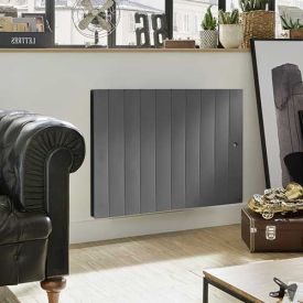 Radiateur à inertie fonte horizontal Gris 2000W NOIROT Fontea - DCN3487SEHS