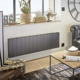 Radiateur à inertie fonte bas Gris 1500W NOIROT Fontea - DCN3505SEHS
