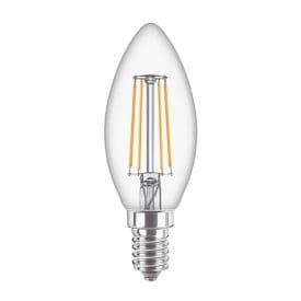 PHILIPS Ampoule LED filament E14 230V 4,3W(=40W) 470lm 2700K LEDcandle flamme - 347267