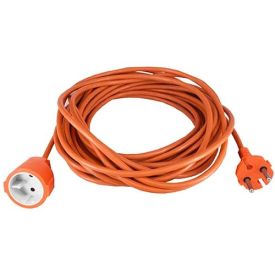 Rallonge électrique de jardin 25m H05VV-F 2X1,5 orange