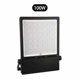 Projecteur LED extérieur asymétrique 230V 100W 10000lm 3000°K IP65 noir