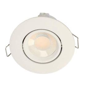 Spot LED BBC encastrable et orientable 230V 5W 600lm CCT 90mm blanc