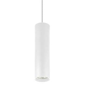 Suspension cylindrique avec douille GU10 blanc