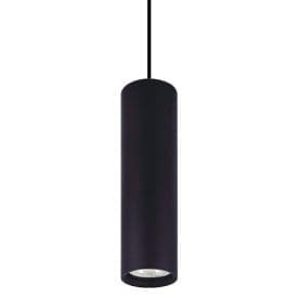 Suspension cylindrique avec douille GU10 noir