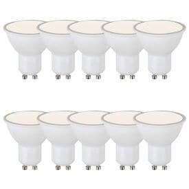 Lot de 10 ampoules LED GU10 120° 230V 5W (=50W) 400lm 4000K