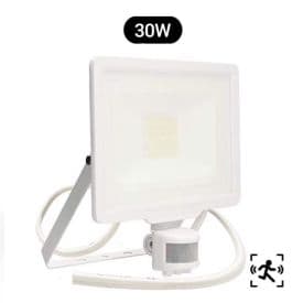 Projecteur extérieur LED extra plat précâblé à détection 230V 20W 1700lm 4000K blanc