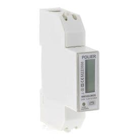 POLIER Compteur d'énergie 100A monophasé certifié MID Modbus - MM102LMOD