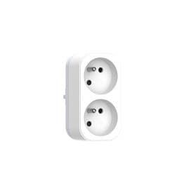 QUARX Multiprise murale Biplite 2 prises 2P+T 16A blanc - 7235