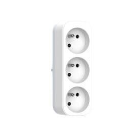 QUARX Multiprise murale Triplite 3 prises 2P+T 16A blanc - 7237