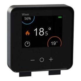 SCHNEIDER Wiser Thermostat d'ambiance connecté liaison Zigbee 2,4ghz anthracite - CCTFR6401