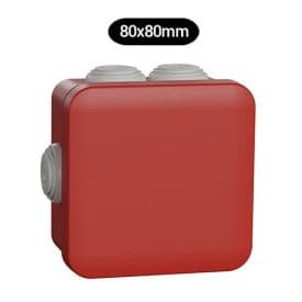 SCHNEIDER Mureva Box Boite de dérivation étanche IP55 80x80x45 rouge - ENN05164