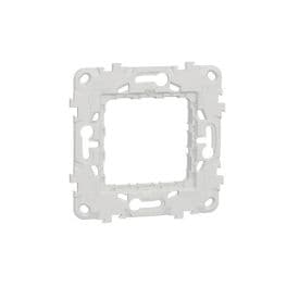 Support de fixation 2 modules avec protection de chantier SCHNEIDER Unica - NU7002PC