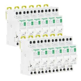 SCHNEIDER Resi9 XP Disjoncteur 10A Ph+N courbe C 3kA 230V - Lot de 12 R9PFC610