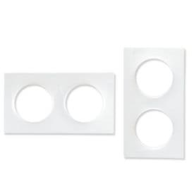 SCHNEIDER Odace Plaque double blanche