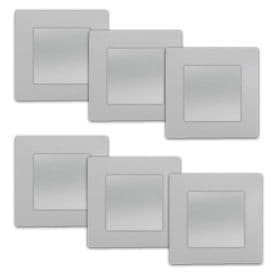 SIEMENS Delta Viva Lot de 6 interrupteurs va et vient complets - Silver