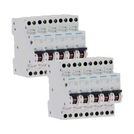 SIEMENS Lot de 10 disjoncteurs 2A Ph+N Courbe C 4.5kA 230V