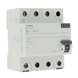 SIEMENS Interrupteur différentiel tétrapolaire 63A 30mA type AC