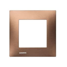 SIEMENS Delta Viva Plaque simple - Métal marron