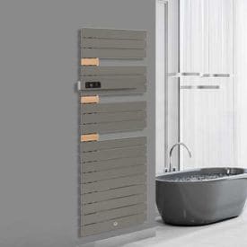 THERMOR Allure 3 classique Sèche-serviettes électrique connecté roche avec soufflerie 1750W mât à gauche - 483189