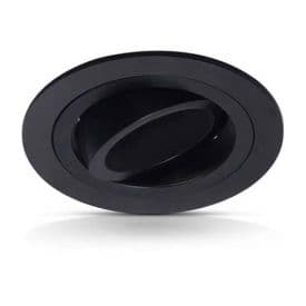 VISION-EL Anneau orientable rond pour spot encastré 92 mm noir - 77120