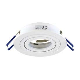 VISION-EL Anneau orientable rond pour spot encastré 92 mm blanc - 77141