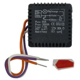 YOKIS Minuterie 2.2A 500VA micro-module encastrée - MTM500-E / 5454051