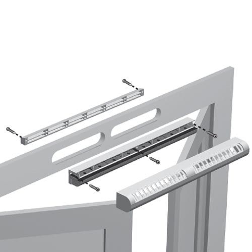 ALDES Kit d'entrée d'air autoréglable acoustique EA 45m³/h blanc - schéma de fixation