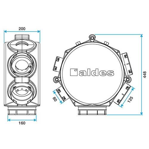 ALDES Caisson de répartition pour T.Flow - 11023194