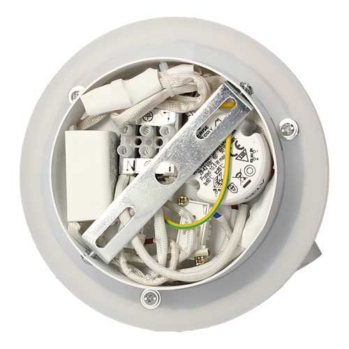 Luminaire intérieur Arlux Emmy ronde 9W 630lm 2700K blanc + liseuse 3W 210lm - 114115