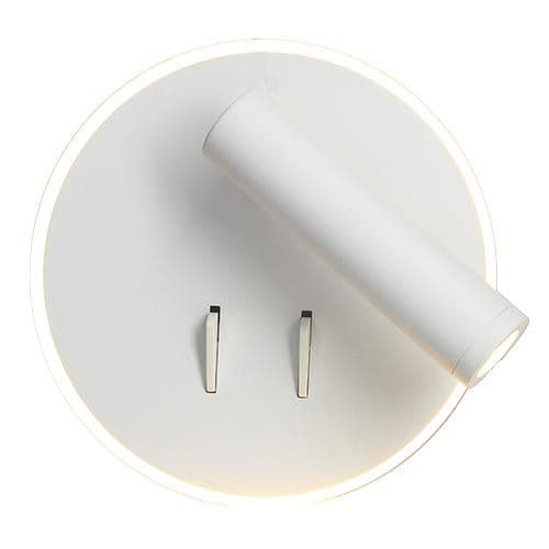 Arlux Emmy Applique intérieur ronde 9W 630lm 2700K blanc + liseuse 3W 210lm - 114115