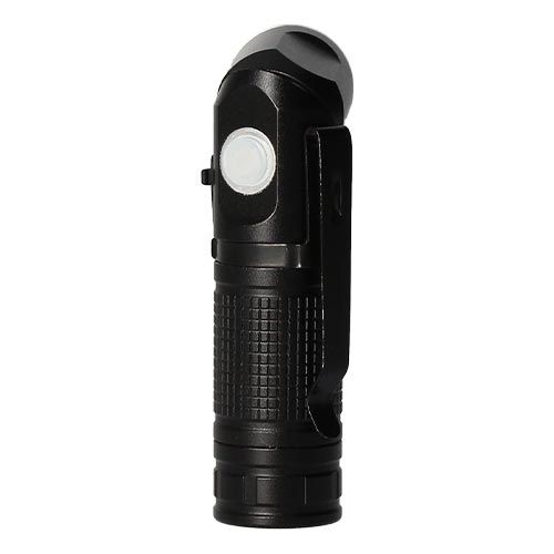 Lampe torche LED rechargeable noire Arlux BX7 8W 600lm 7000K - vue de dos