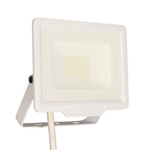 Projecteur LED extra plat pré câblé Arlux Kali coloris blanc - vue profil