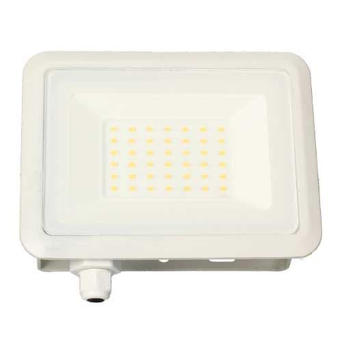 ARLUX Projecteur extérieur LED Kreon 2 extra plat blanc - vue de face