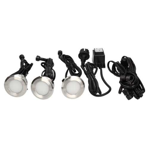 ARLUX kit de 3 spot encastrés LED