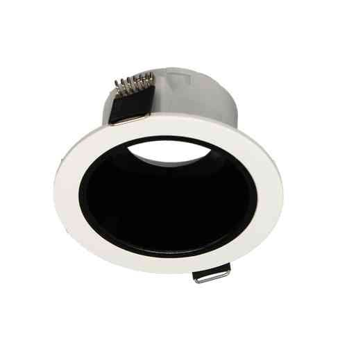 Support de spot basse luminance rond fixe 88mm avec douille GU10 ARLUX Naxos noir et blanc